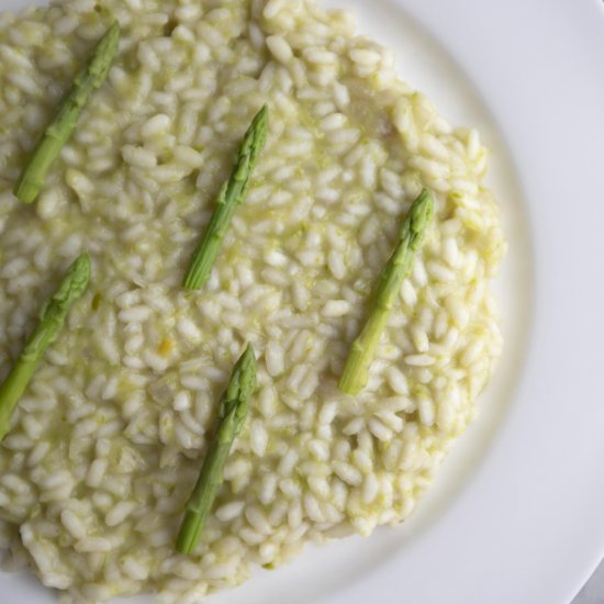 Asparagus risotto