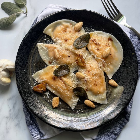 Shortcut Butternut Squash Ravioli