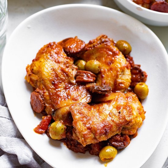 Spanish Chicken and Chorizo Stew