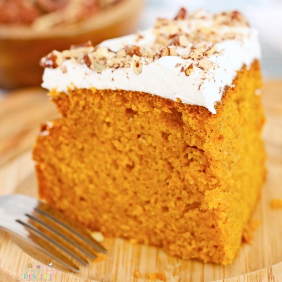 Air fryer pumpkin cake