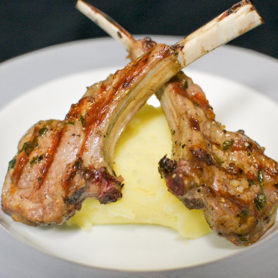 Grilled Lamb Chop Lollipops