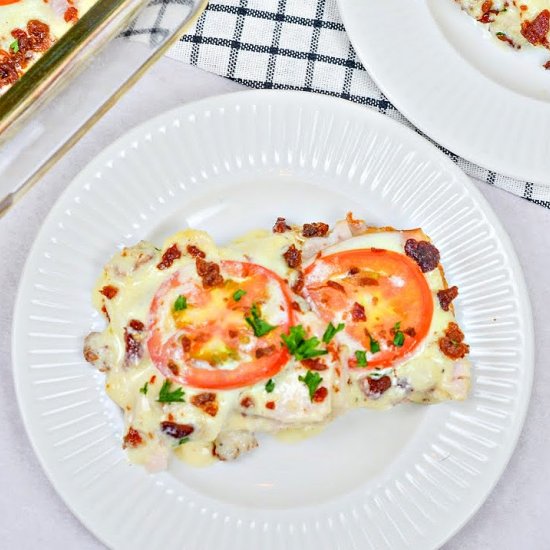 KETO KENTUCKY HOT BROWN CASSEROLE