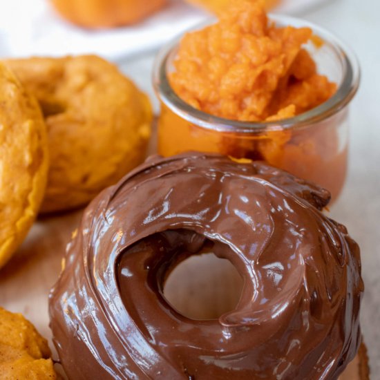 Pumpkin Spice Doughnut with Chocola