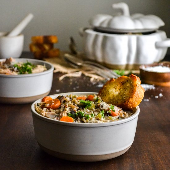 Creamy Chicken and Wild Rice Soup