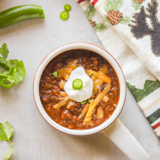 Ground Elk Chili