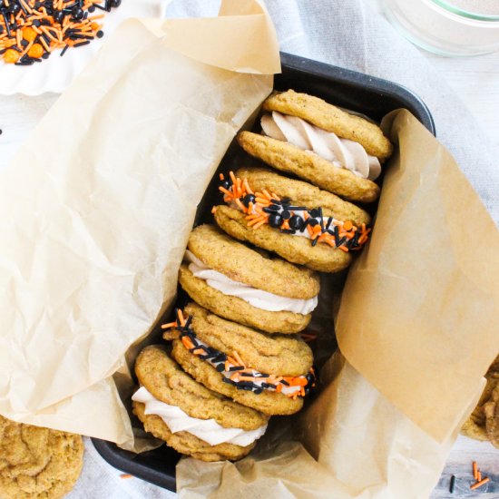 Pumpkin Sandwich Cookies