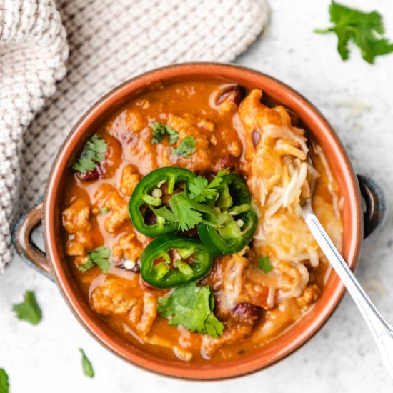 Instant Pot Turkey Pumpkin Chili