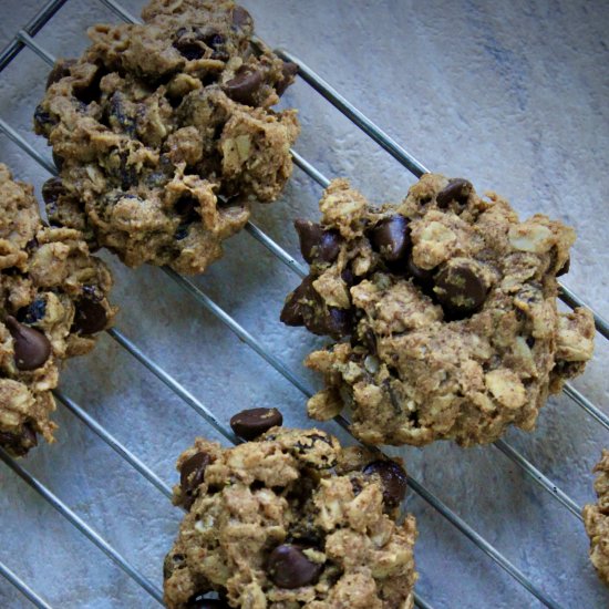 Chocolate Raisin Oatmeal Cookies