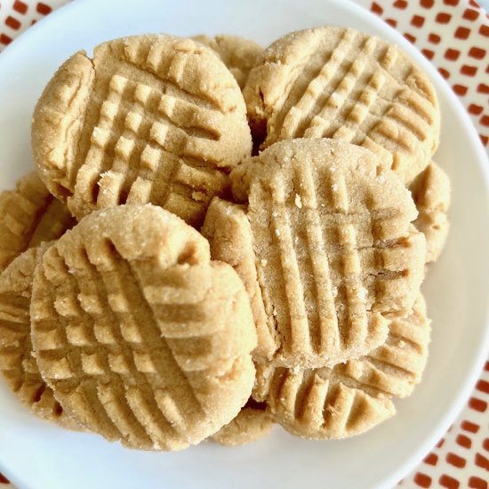 Toaster Oven Peanut Butter Cookies