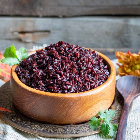 Instant Pot Black Rice Pilaf