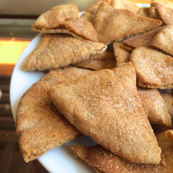 Cinnamon and Sugar Pita Chips