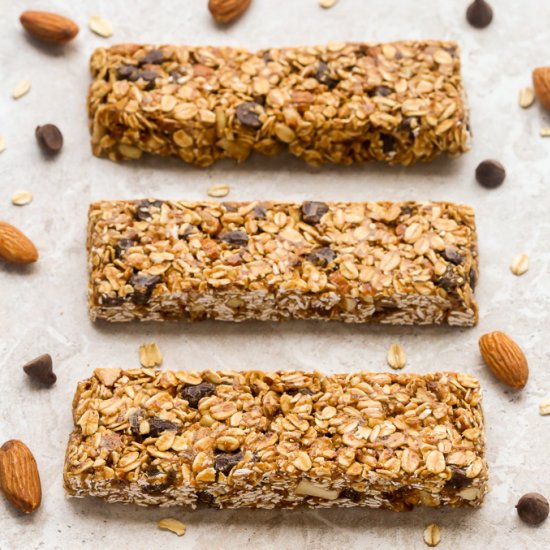 Healthy Chocolate Chip Granola Bars