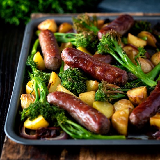 Sausage Tray Bake with Potato