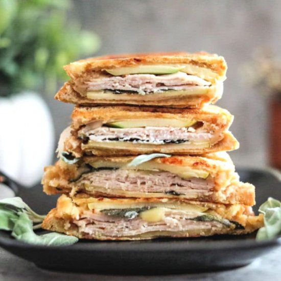 Turkey Panini with Apple & Cheddar