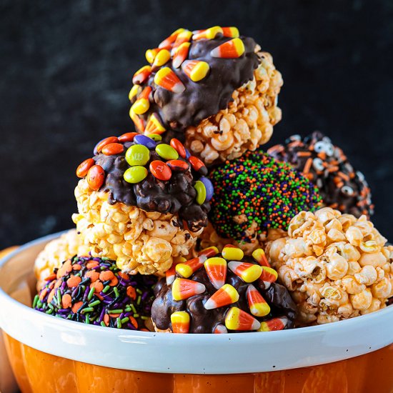 Halloween Popcorn Balls