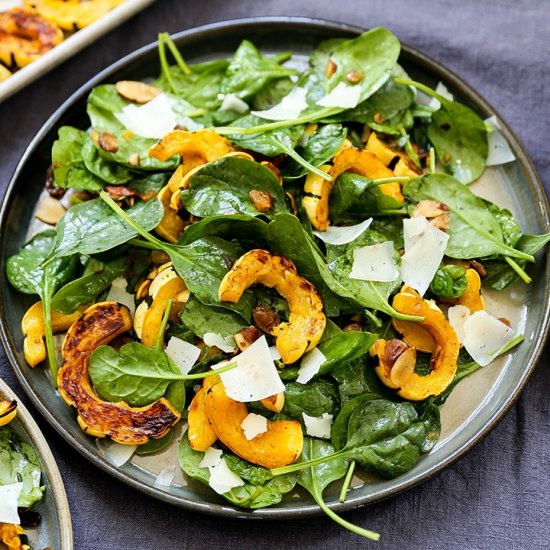 Spinach and Delicata Squash Salad