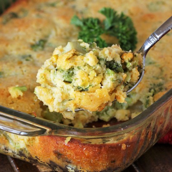 Broccoli Cornbread Casserole