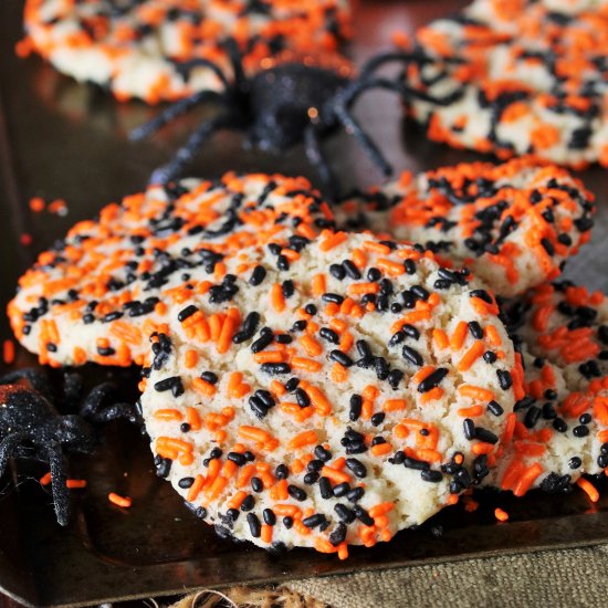 Halloween Sprinkle Sugar Cookies