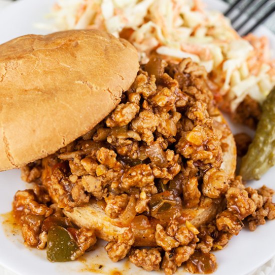 Ground Chicken Sloppy Joes