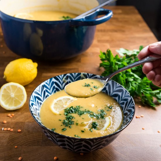 Vegan Middle Eastern Lentil Soup