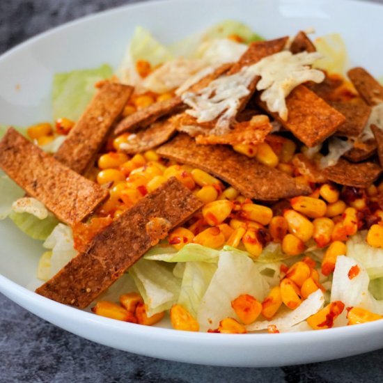 sweetcorn and nduja salad