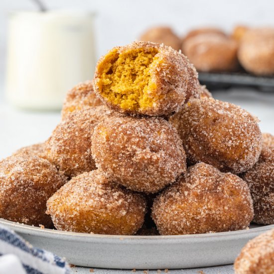 Air Fryer Pumpkin Donut Holes