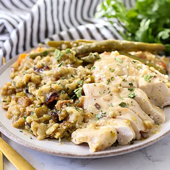 Crock Pot Chicken and Stuffing