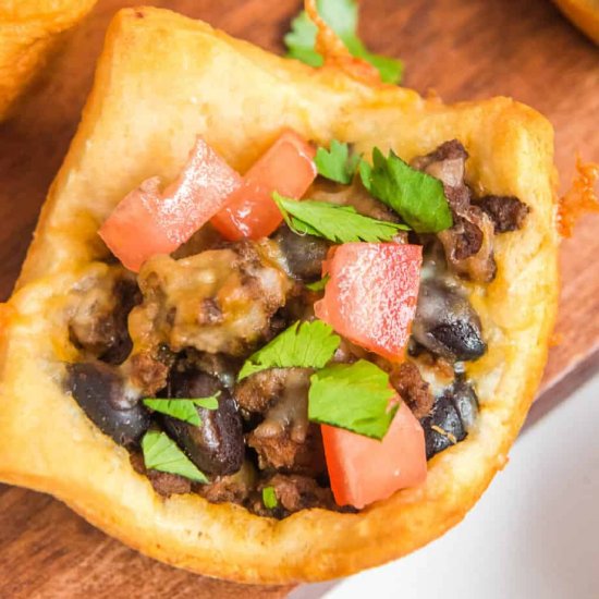 Baked Taco Cups