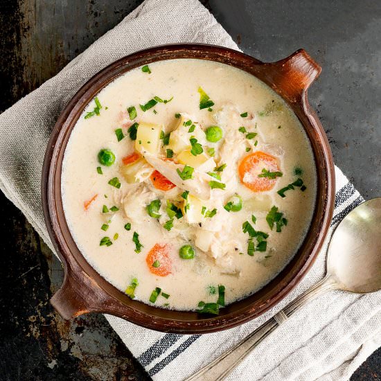 Creamy chicken soup