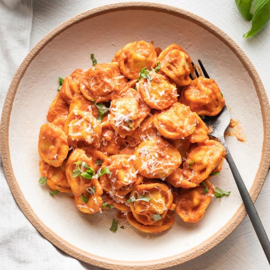 Tortellini with Creamy Tomato Sauce