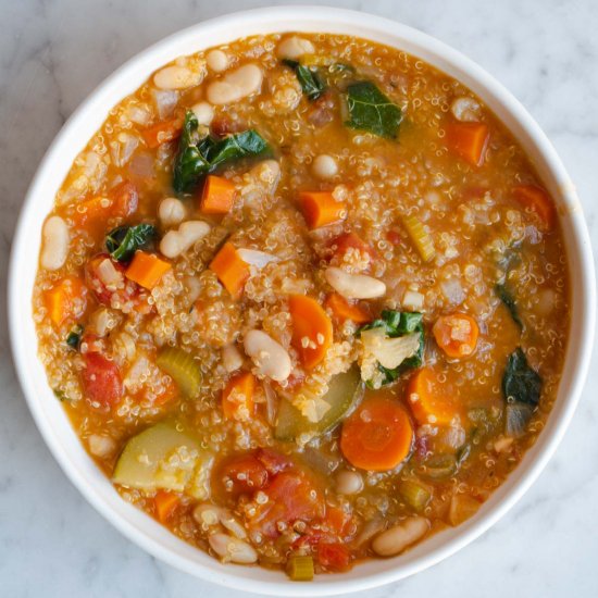 White Bean Soup with Quinoa