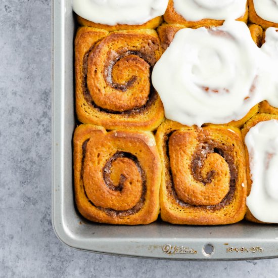 Pumpkin Cinnamon Rolls