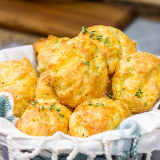 Cheddar Cheese Puffs (Gougeres)