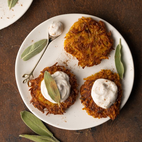 Sweet Potato Zucchini Fritters