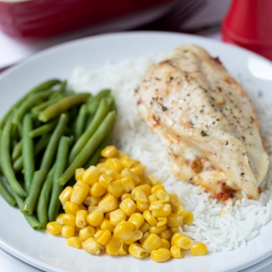 Baked Cajun Stuffed Chicken Breast