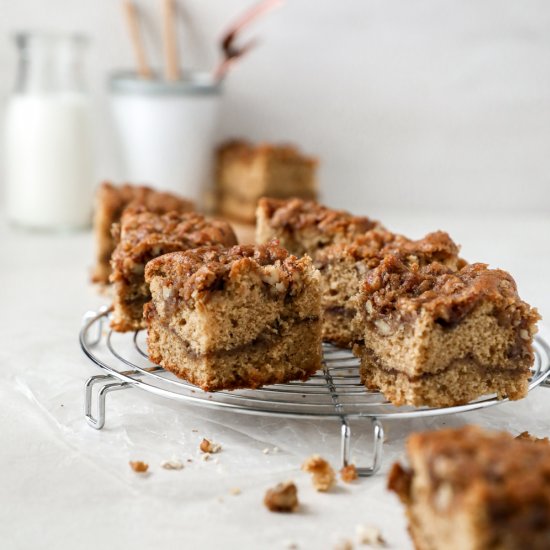 Make-Ahead Maple Pecan Coffee Cake