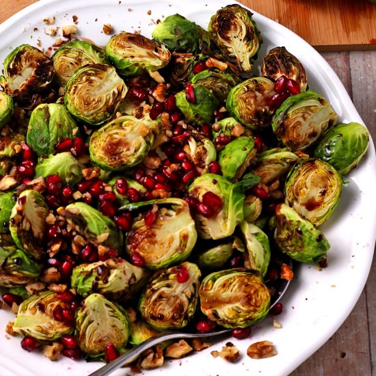 Brussels Sprouts with Pomegranate