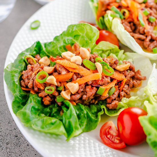 Ground Beef Lettuce Wraps