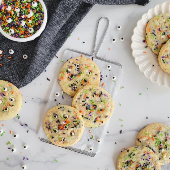 Halloween Sprinkle Cookies