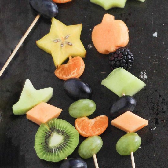 Halloween Fruit Kabobs