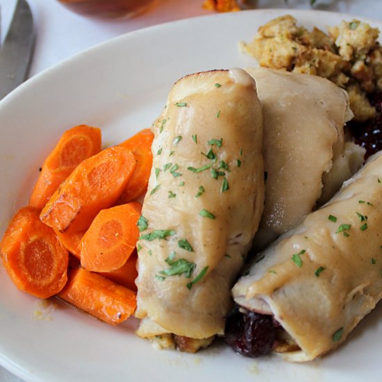 Turkey and Stuffing Roll-Ups