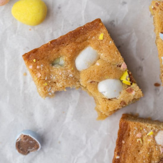 Cadbury easter mini egg blondies