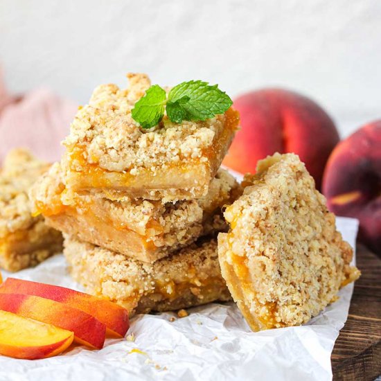 Peach Crumble Bars Recipe