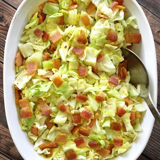 Fried Cabbage with Bacon