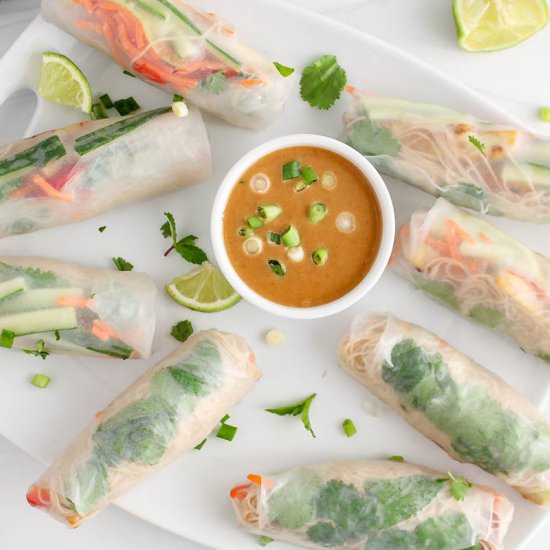 Vegan Rice Paper Rolls