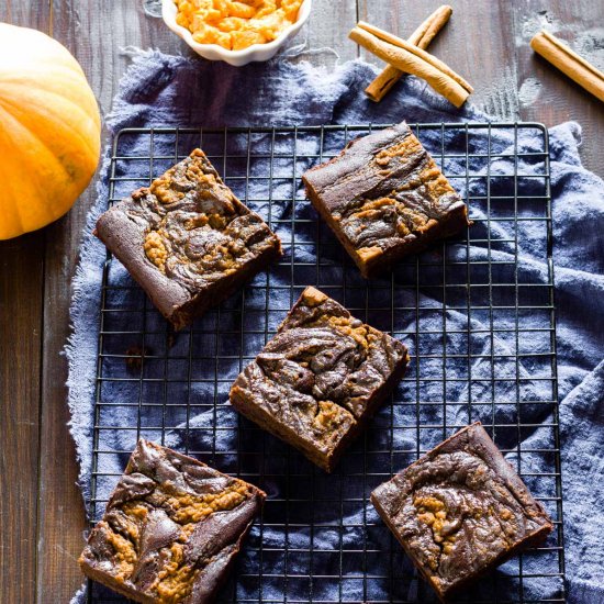 Vegan Pumpkin Brownies