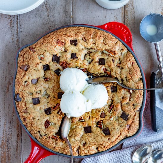 Chocolate Chip Skillet Cookie