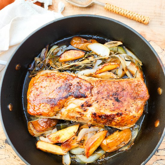 Roasted Pork Loin with Apples