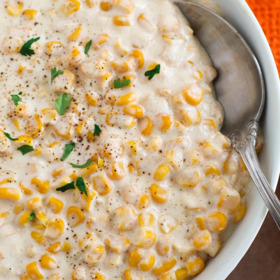 Slow Cooker Creamed Corn