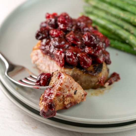 Cranberry Maple Pork Chops